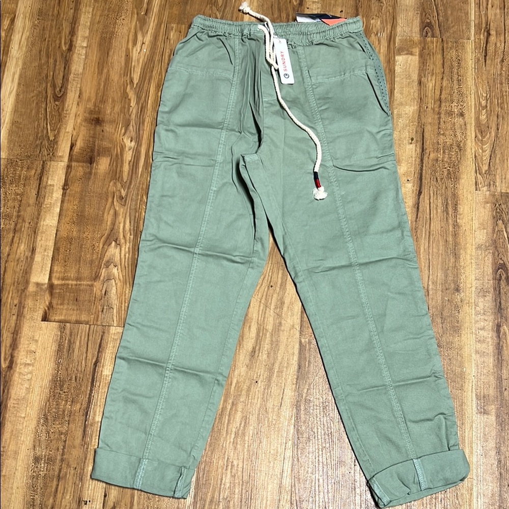 Sundry Green Utility Pants